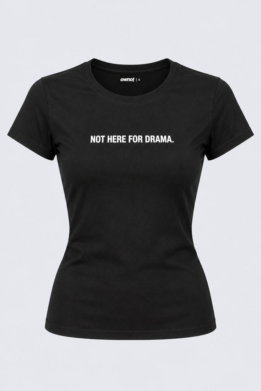Womens Black Graphic Print Fitted T-Shirt - Image 7