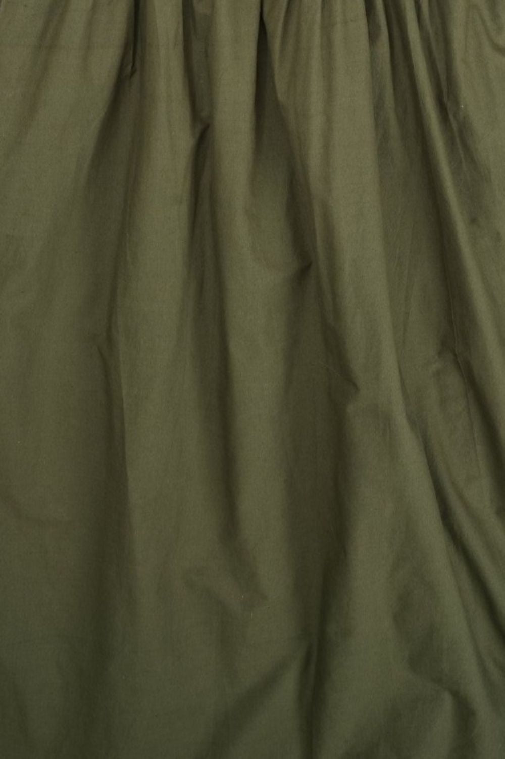 Womens Olive Puff Sleeve Embroidered Midi Dress - Image 8