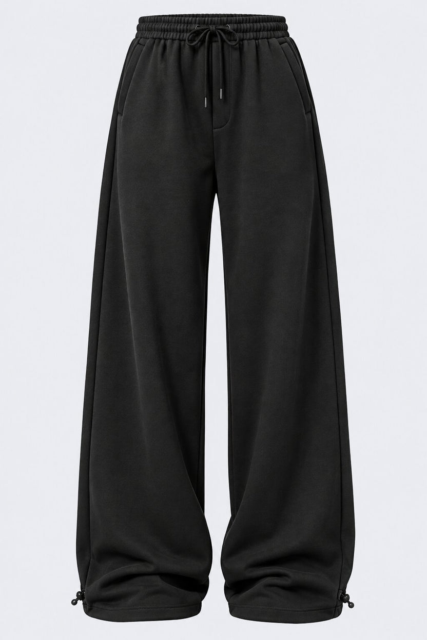 Mens Black Solid Regular Fit Joggers - Image 7