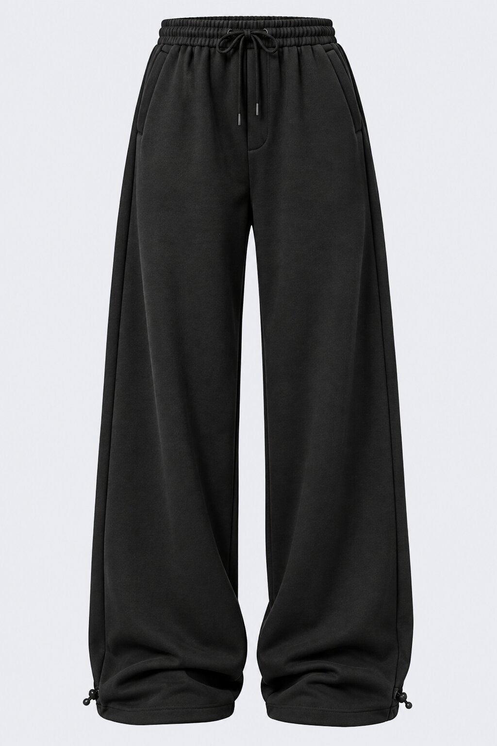 Mens Black Solid Regular Fit Joggers - Image 7