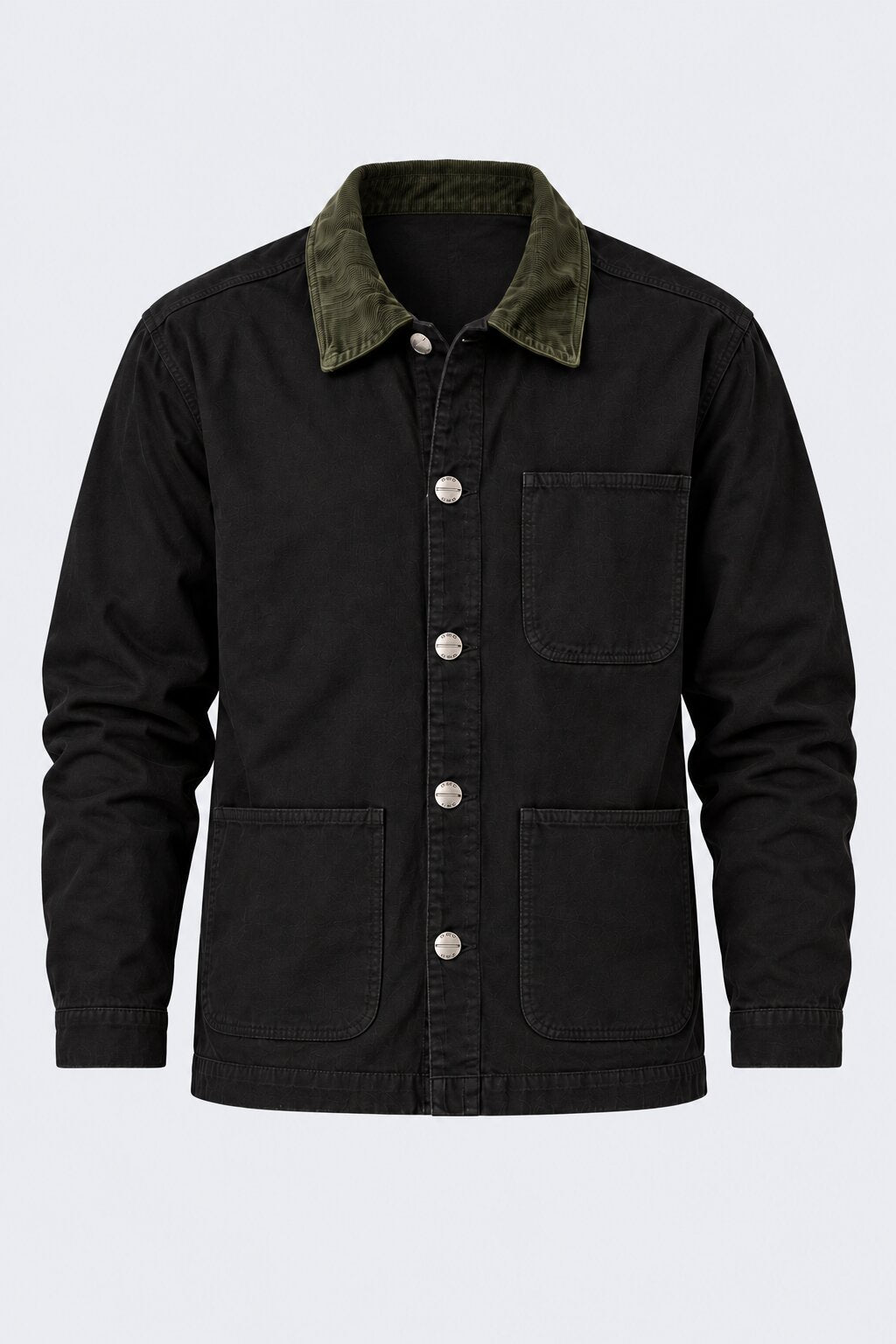 Mens Black Utility Pocket Jacket - Image 7