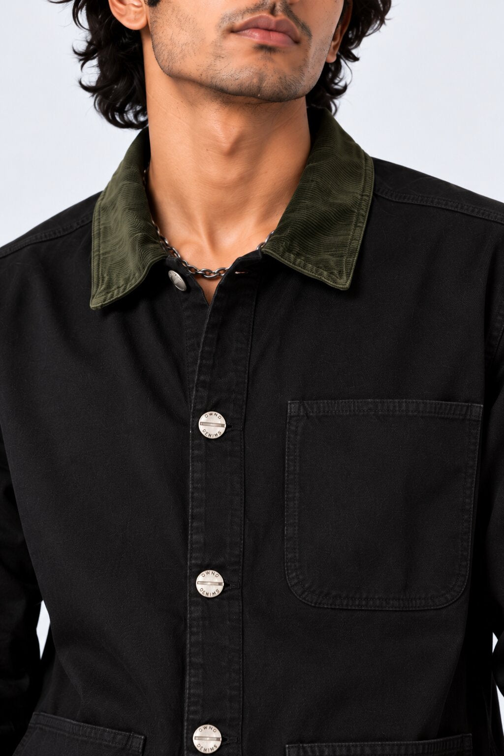 Mens Black Utility Pocket Jacket - Image 9