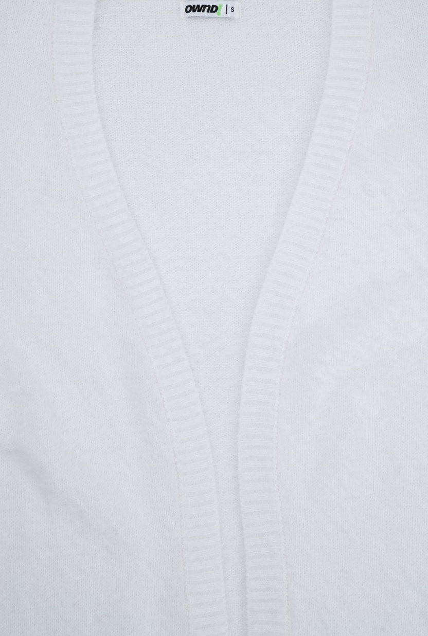 Womens Off White Open Front Furry Shrug - Image 8