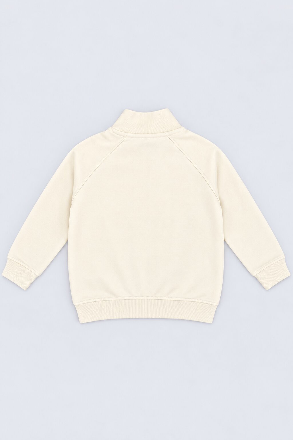 Boys Off White Cotton Regular Fit Sweatshirt - Image 4