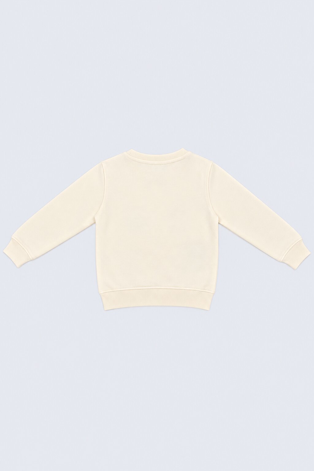Boys Off White Patchwork Sweatshirt - Image 4