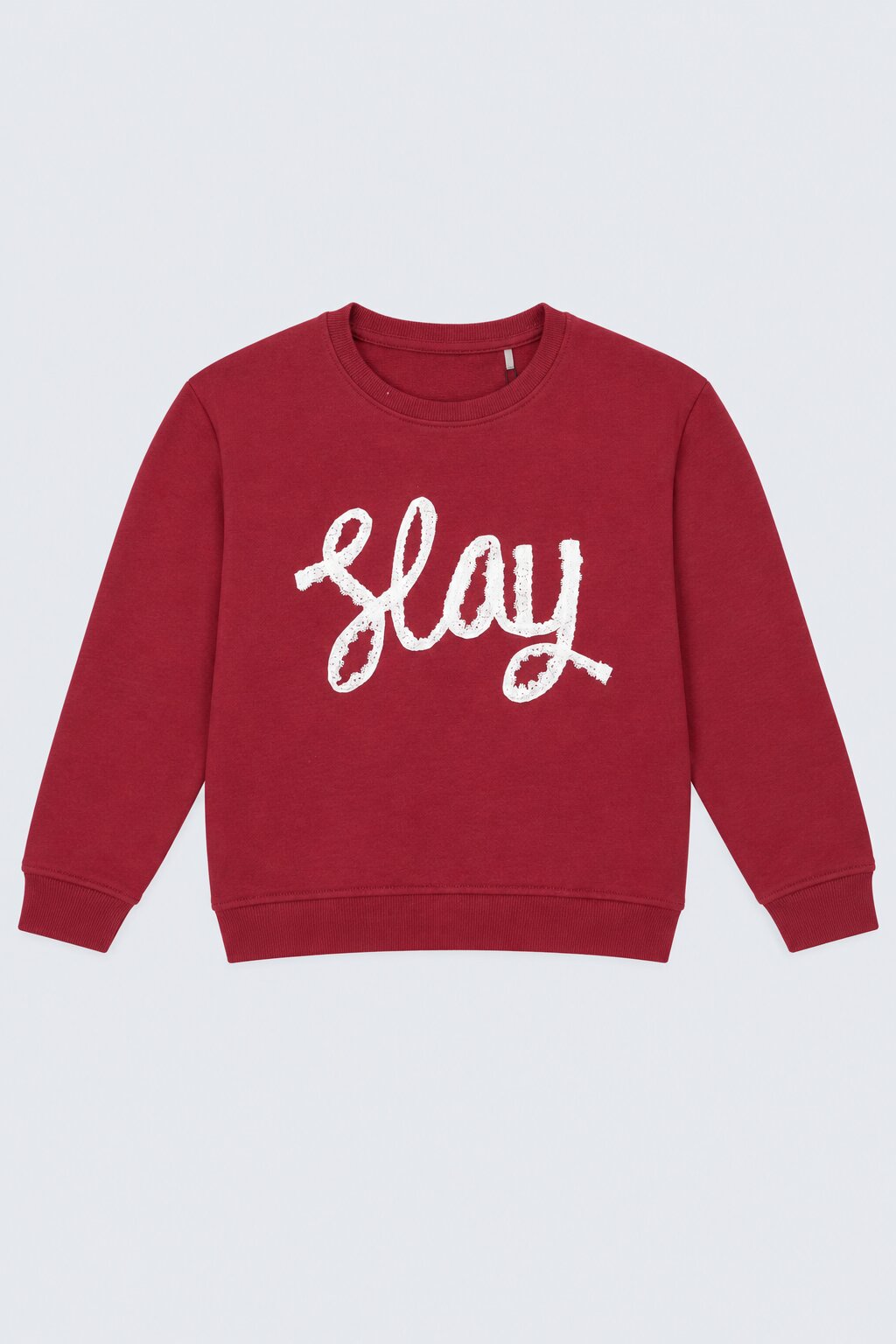 Tweens Girls Red Cotton Regular Fit Sweatshirt - Image 2