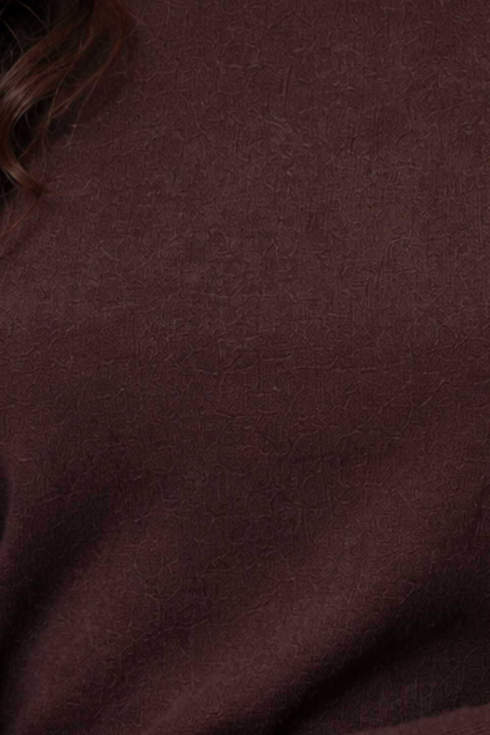 Womens Brown Button Detail Knit Top - Image 8