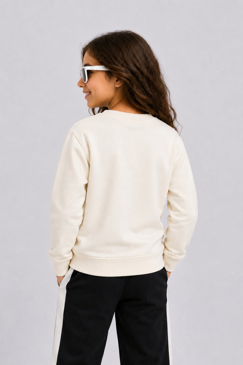 Tweens Girls Off White Paris 96 Graphic Sweatshirt - Image 4