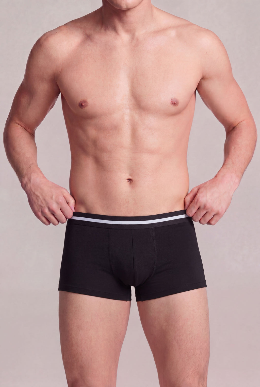 Light Grey Solid Regular Fit Trunks - Pack of 2 for Men - Image 4