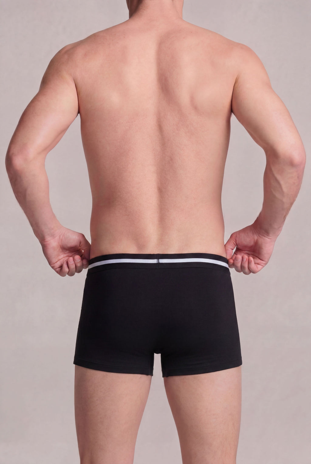 Light Grey Solid Regular Fit Trunks - Pack of 2 for Men - Image 5