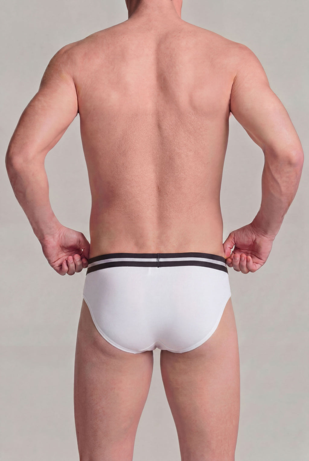 Grey Printed Regular Fit Briefs - Pack of 2 for Men - Image 5