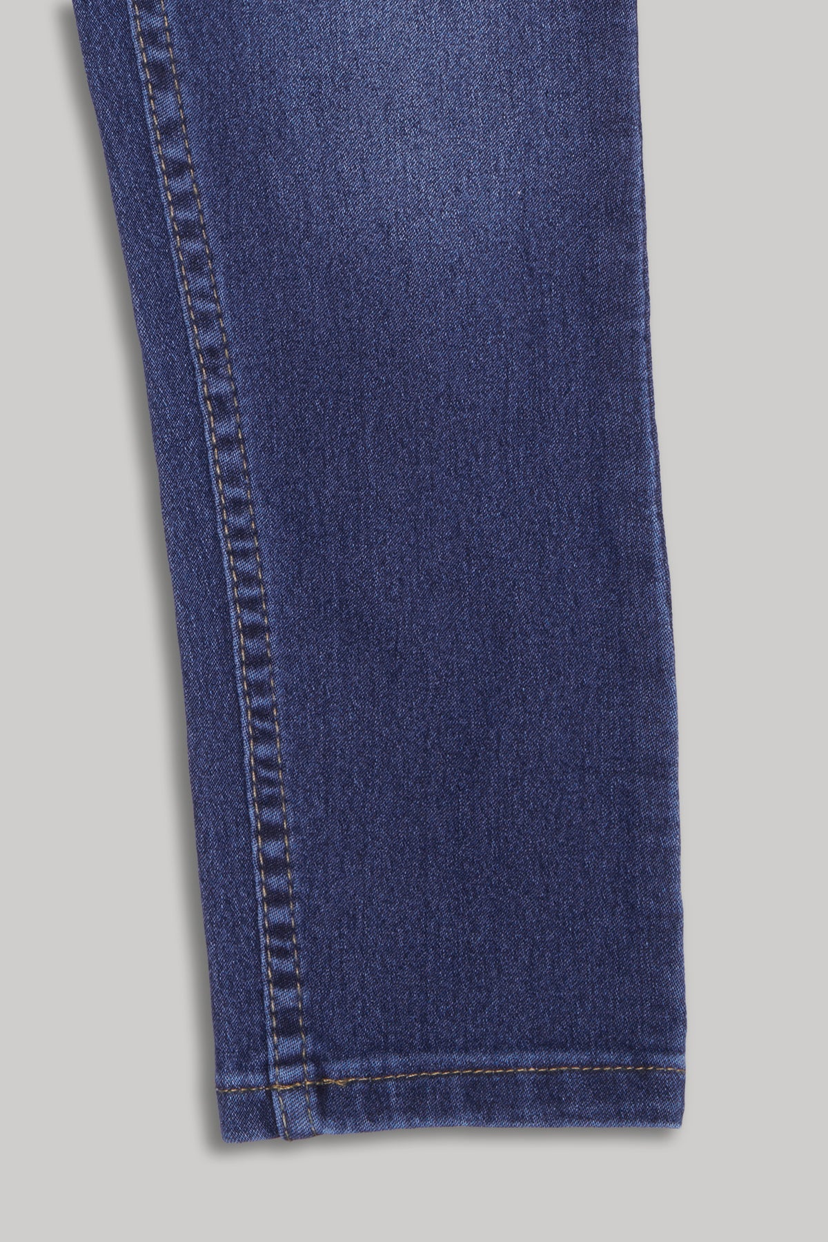 Medium Blue Solid Regular Fit Jeans for Boys - Image 5