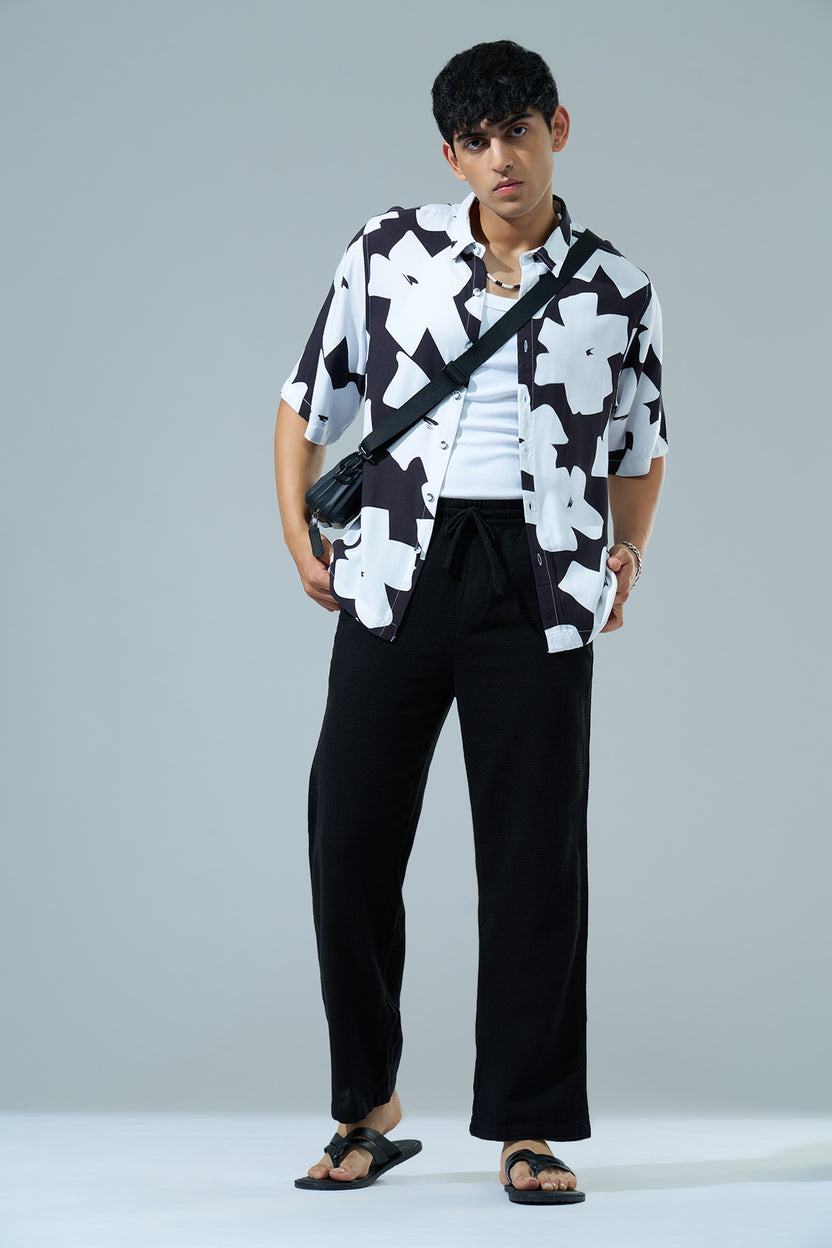 Black Regular Fit Track Pant for Men - Image 6