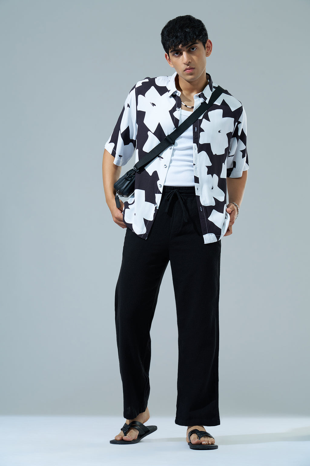 Black Regular Fit Track Pant for Men - Image 6