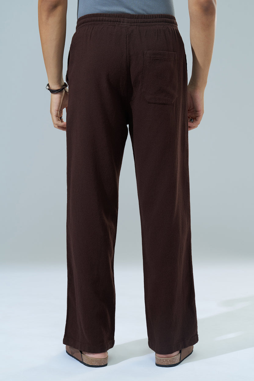 Brown Regular Fit Track Pant for Men - Image 5