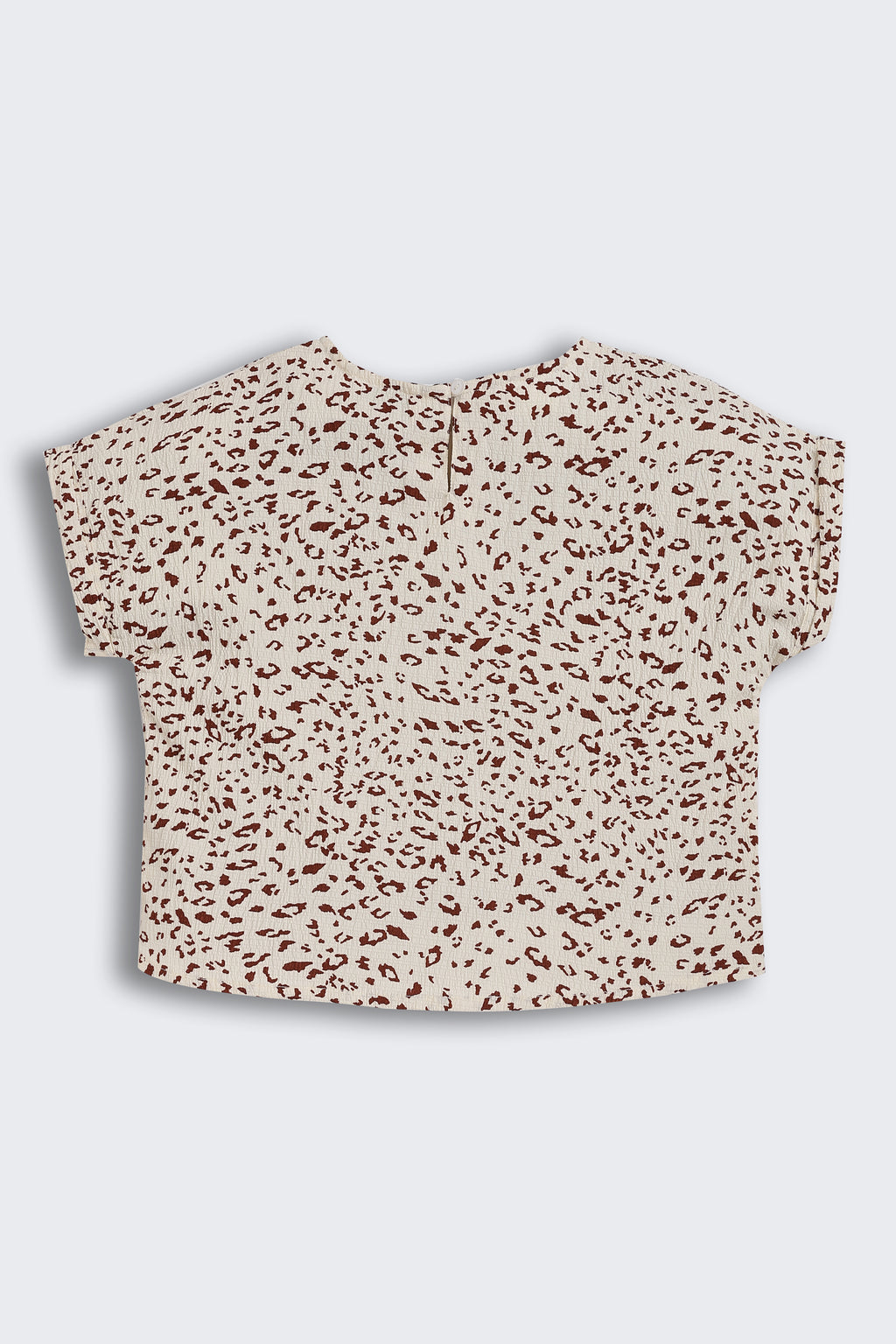 Cream All - Over Printed Regular Fit Co-ord Set for Tweens Girls - Image 4