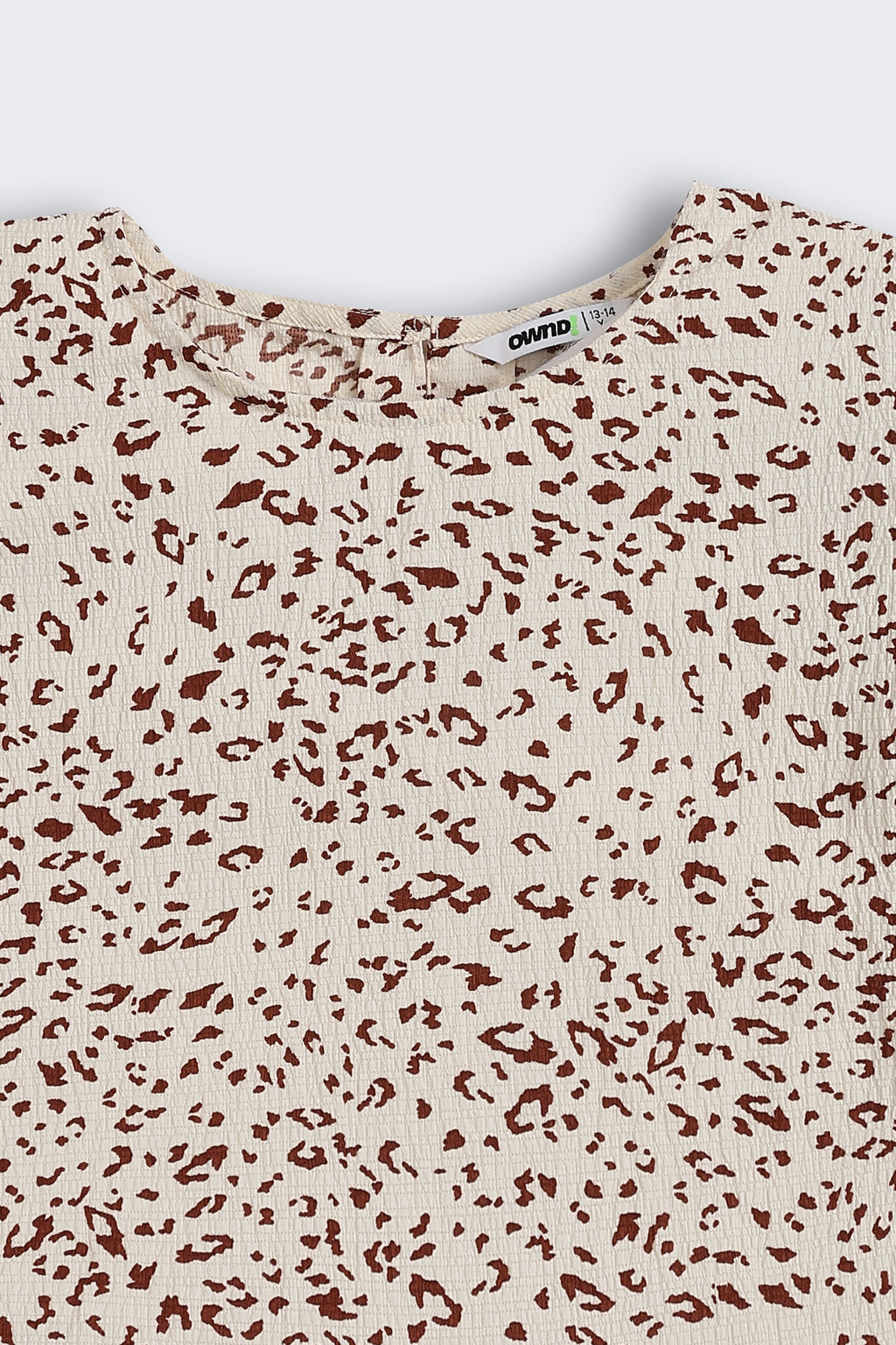 Cream All - Over Printed Regular Fit Co-ord Set for Tweens Girls - Image 6