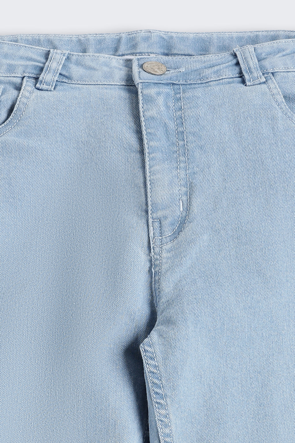 Light Blue 5 Pocketed Skinny Fit Jeans for Tweens Girls - Image 4
