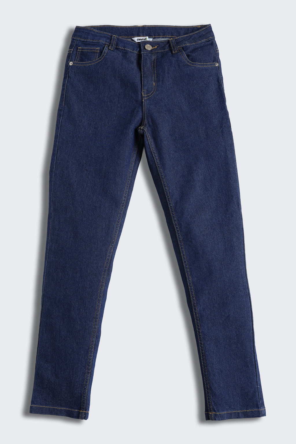 Navy 5 Pocketed Slim Fit Jeans for Tweens Girls - Image 2