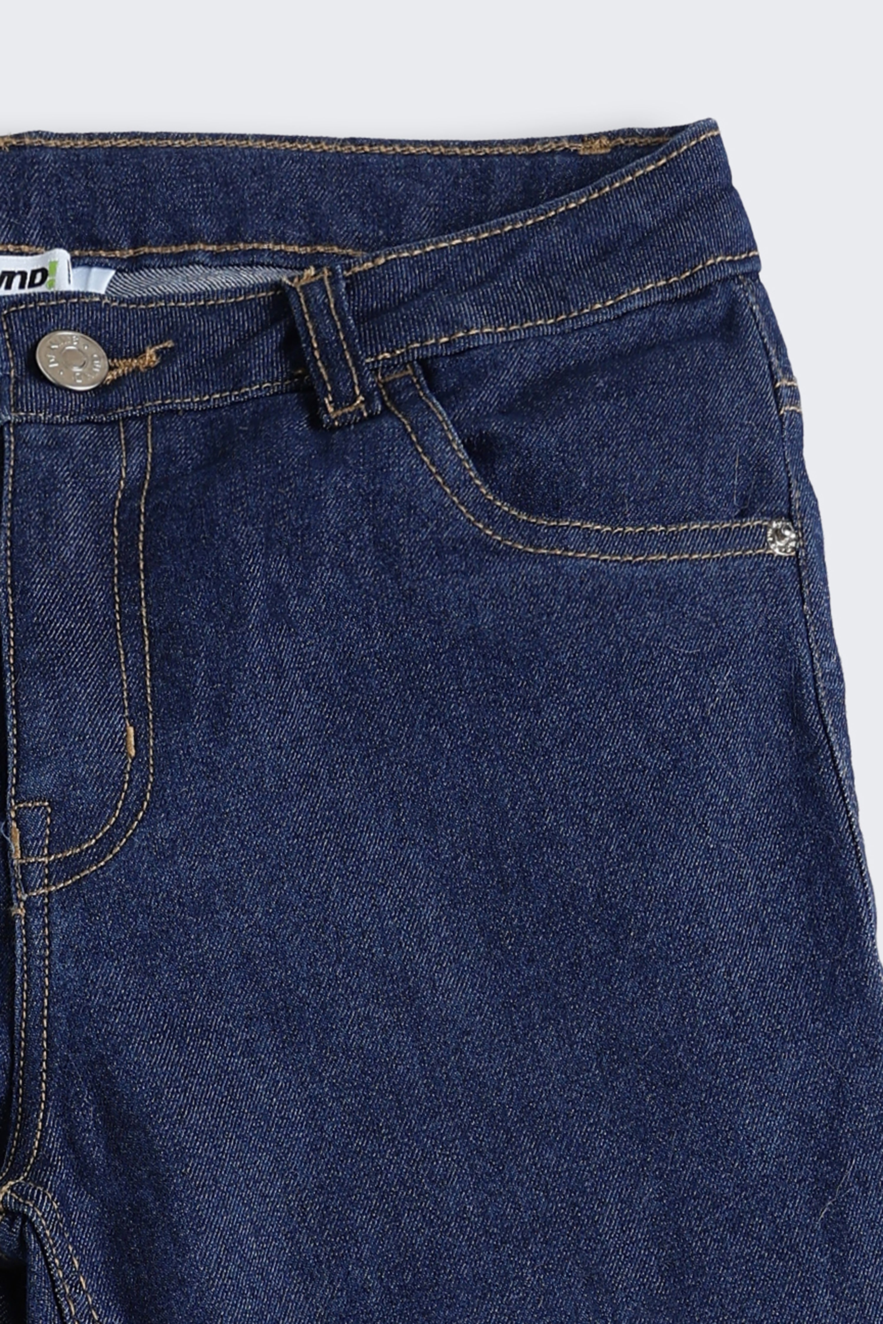 Navy 5 Pocketed Slim Fit Jeans for Tweens Girls - Image 5