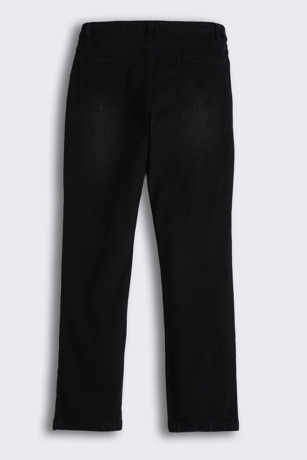 Black 5 Pocketed Regular Fit Jeans for Tweens Boys - Image 3