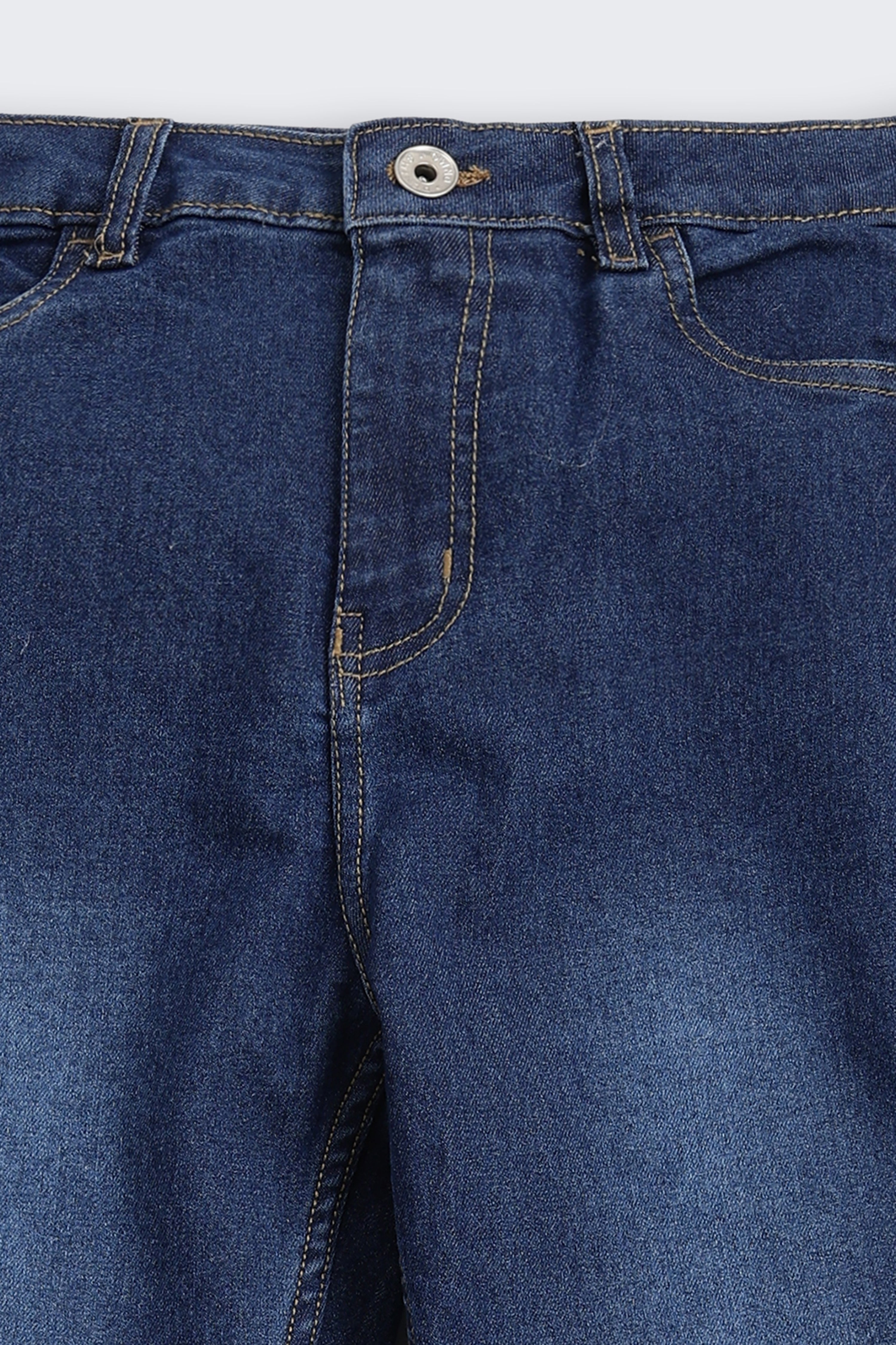 Navy 5 Pocketed Regular Fit Jeans for Tweens Boys - Image 4