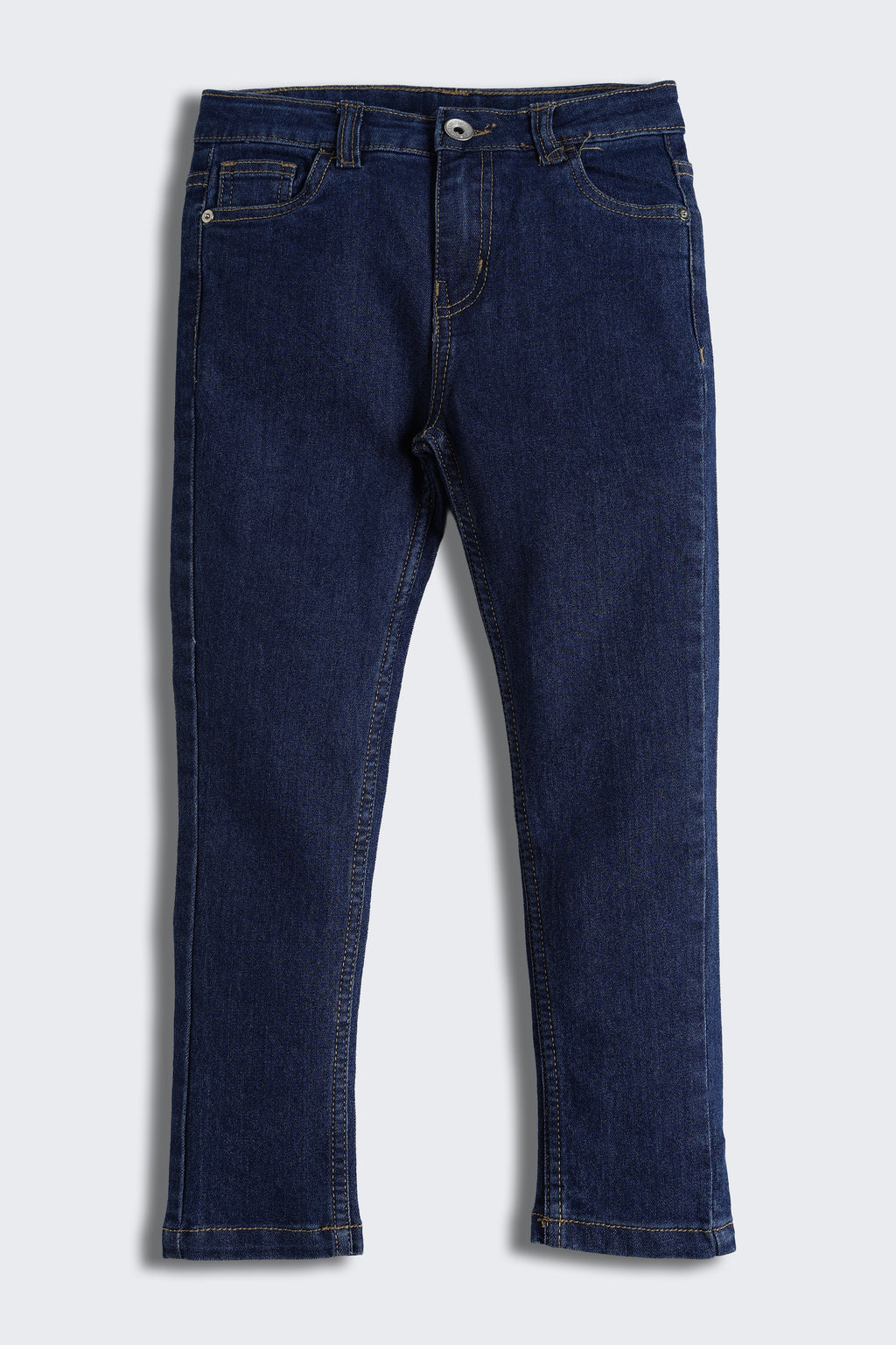 Navy 5 Pocketed Regular Fit Jeans for Girls - Image 2