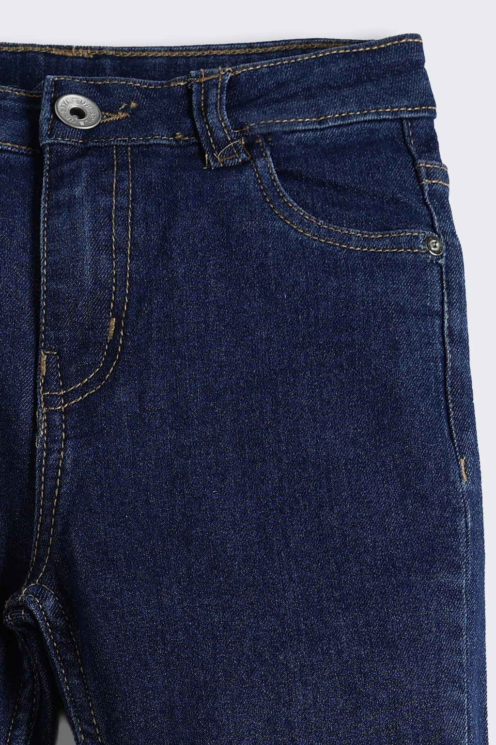 Navy 5 Pocketed Regular Fit Jeans for Girls - Image 6