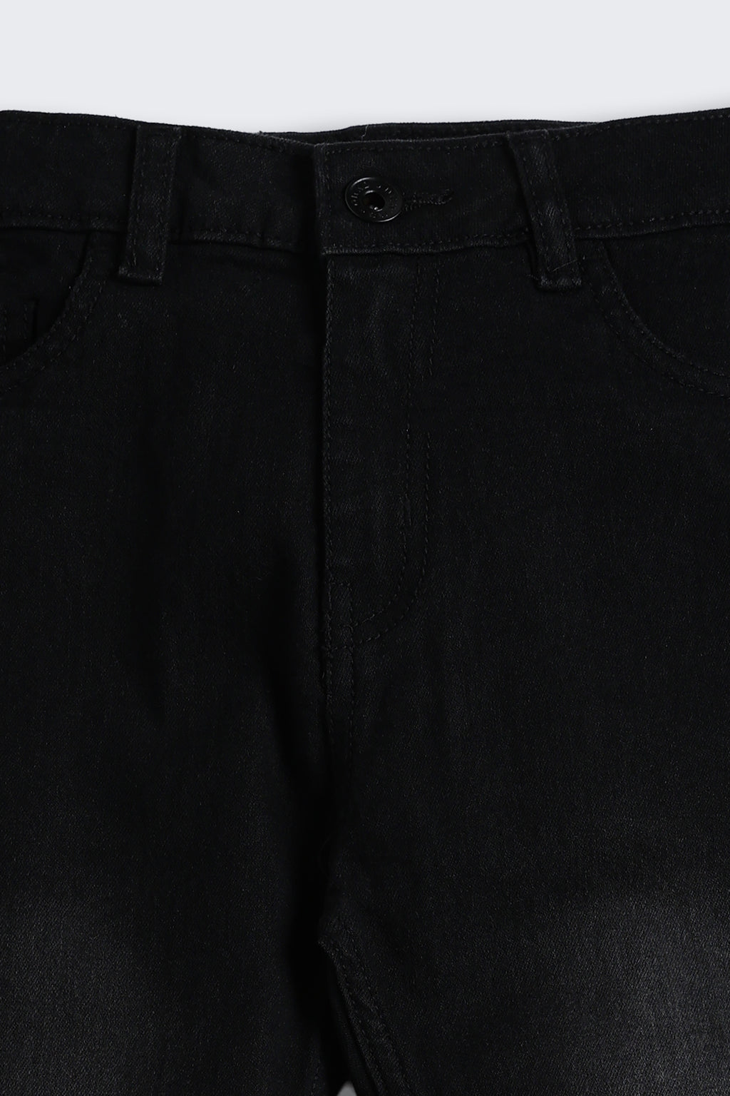 Black Regular Fit Solid Jeans for Boys - Image 4
