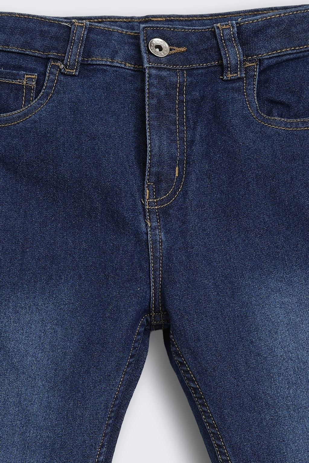 Navy Regular Fit Solid Jeans for Boys - Image 4
