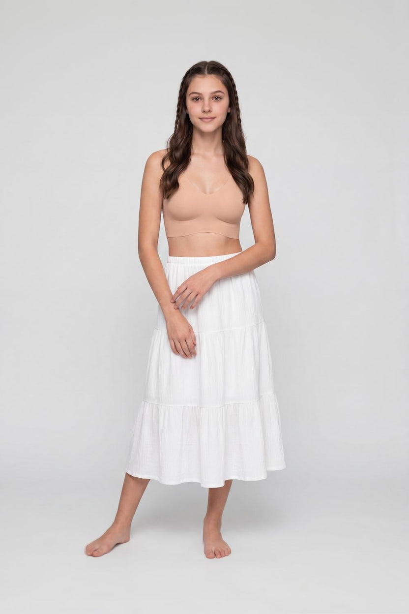 Cream Solid Regular Fit Bra For Women - Image 6