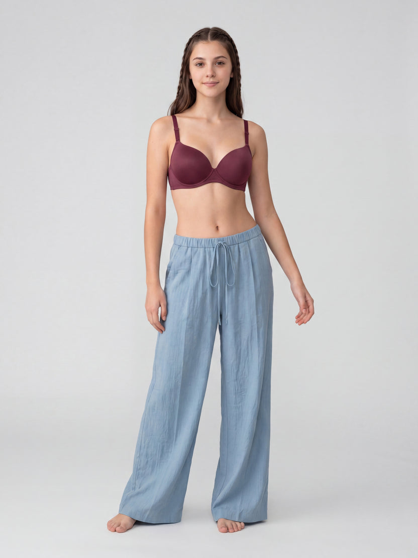 Maroon Solid Regular Fit Bra for Women - Image 6