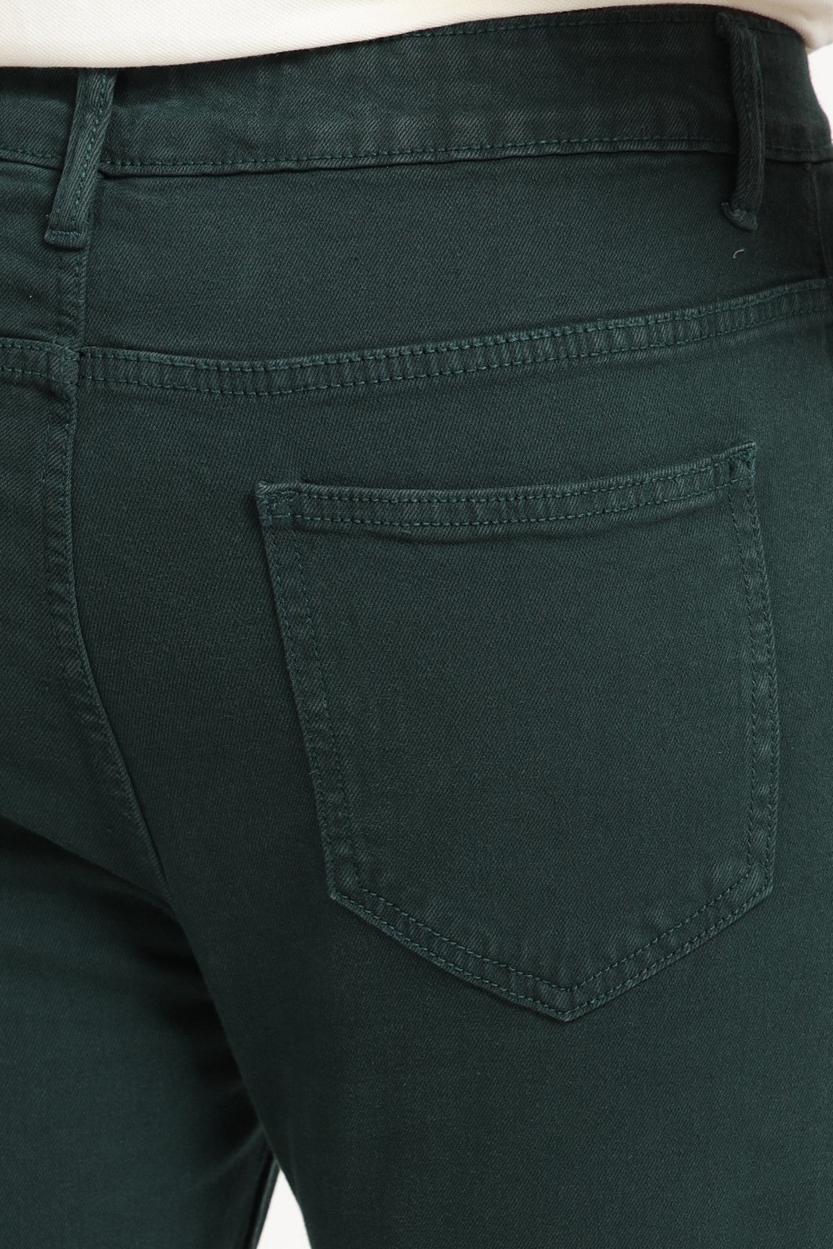 Green Solid Slim Fit Jeans for Men - Image 4