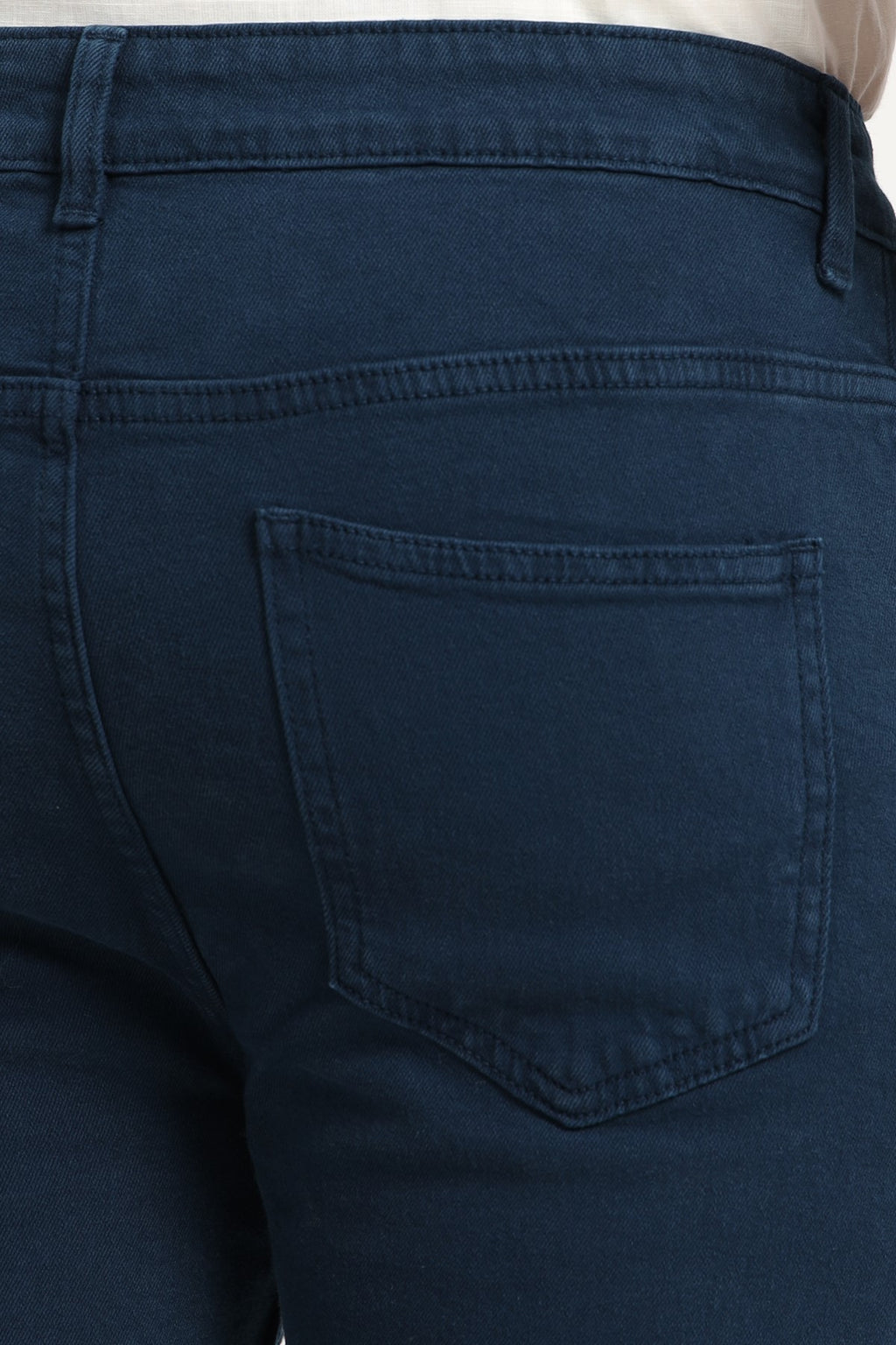 Navy Solid Slim Fit Jeans for Men - Image 4
