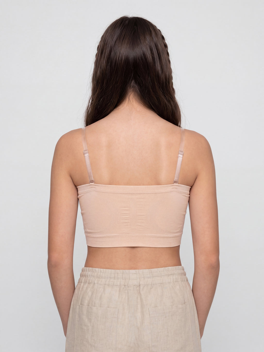 Beige Nylon Blend Regular Fit Bra for Women - Image 5