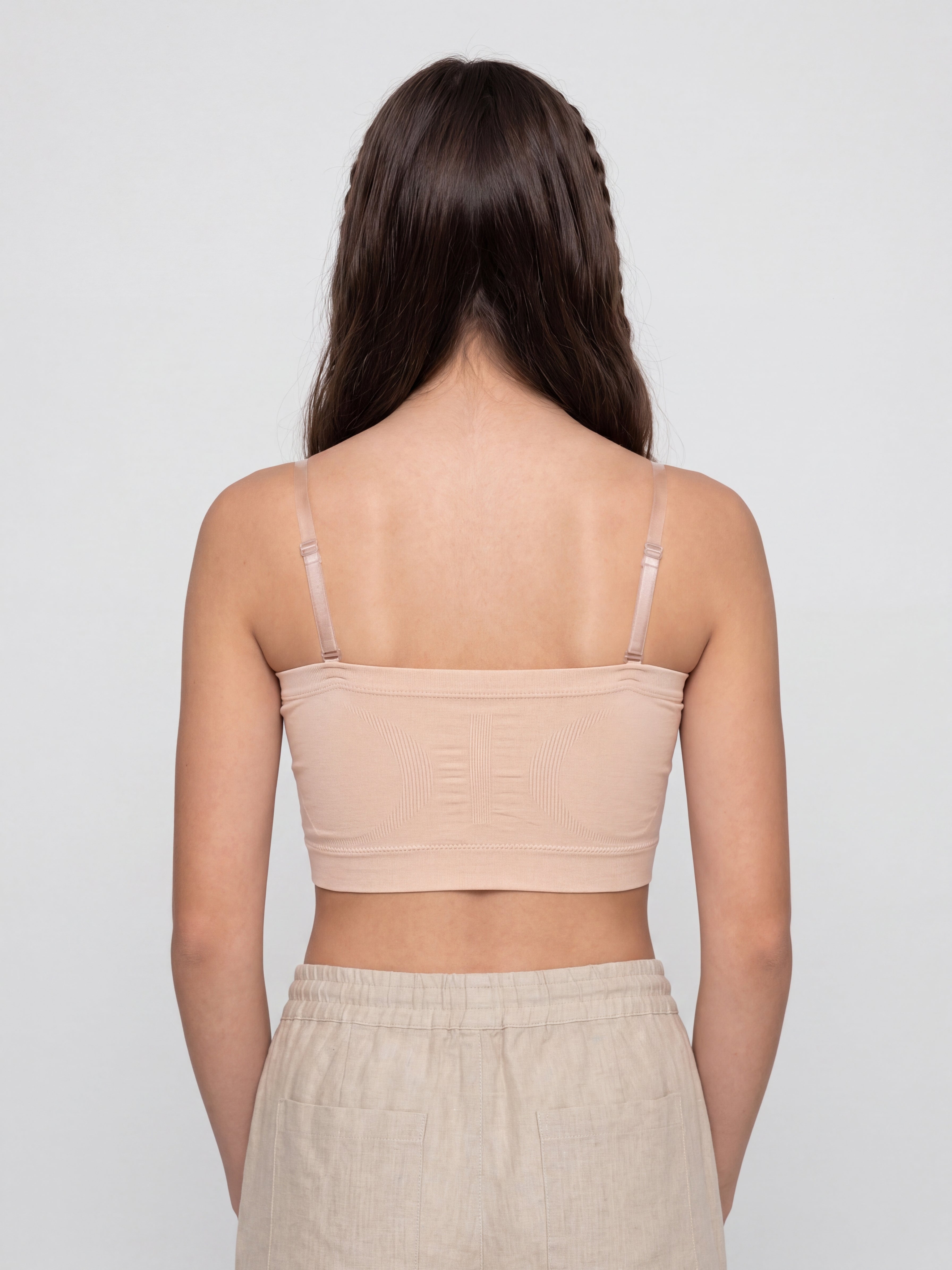 Beige Nylon Blend Regular Fit Bra for Women - Image 5
