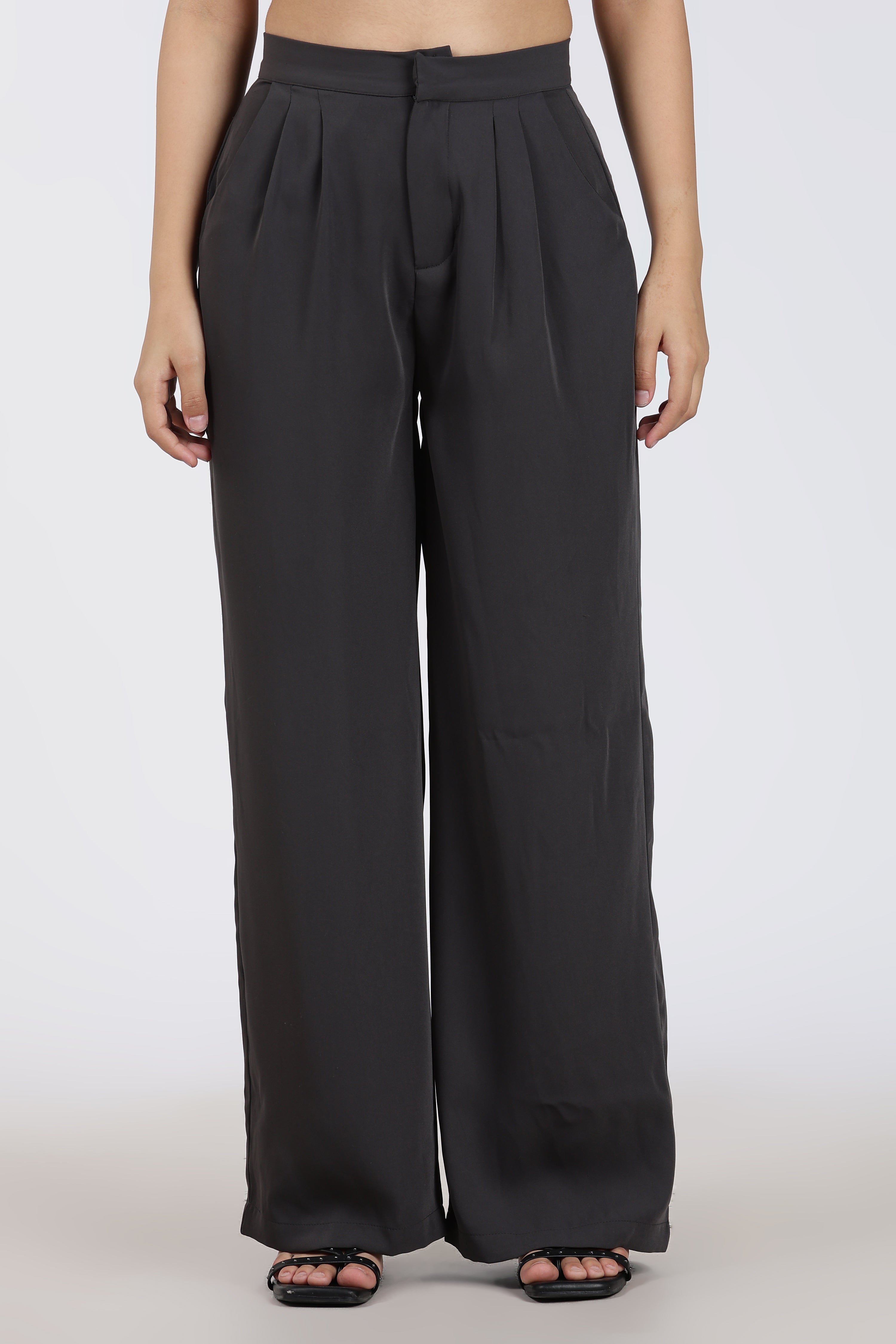 Black Regular Fit Pant for Women - Image 2