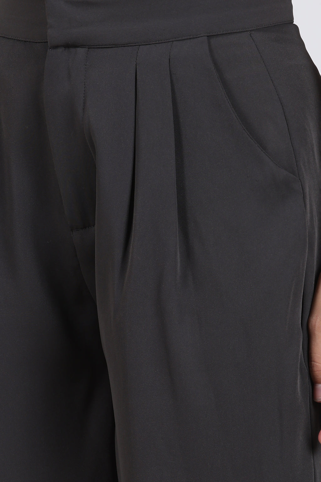 Black Regular Fit Pant for Women - Image 3