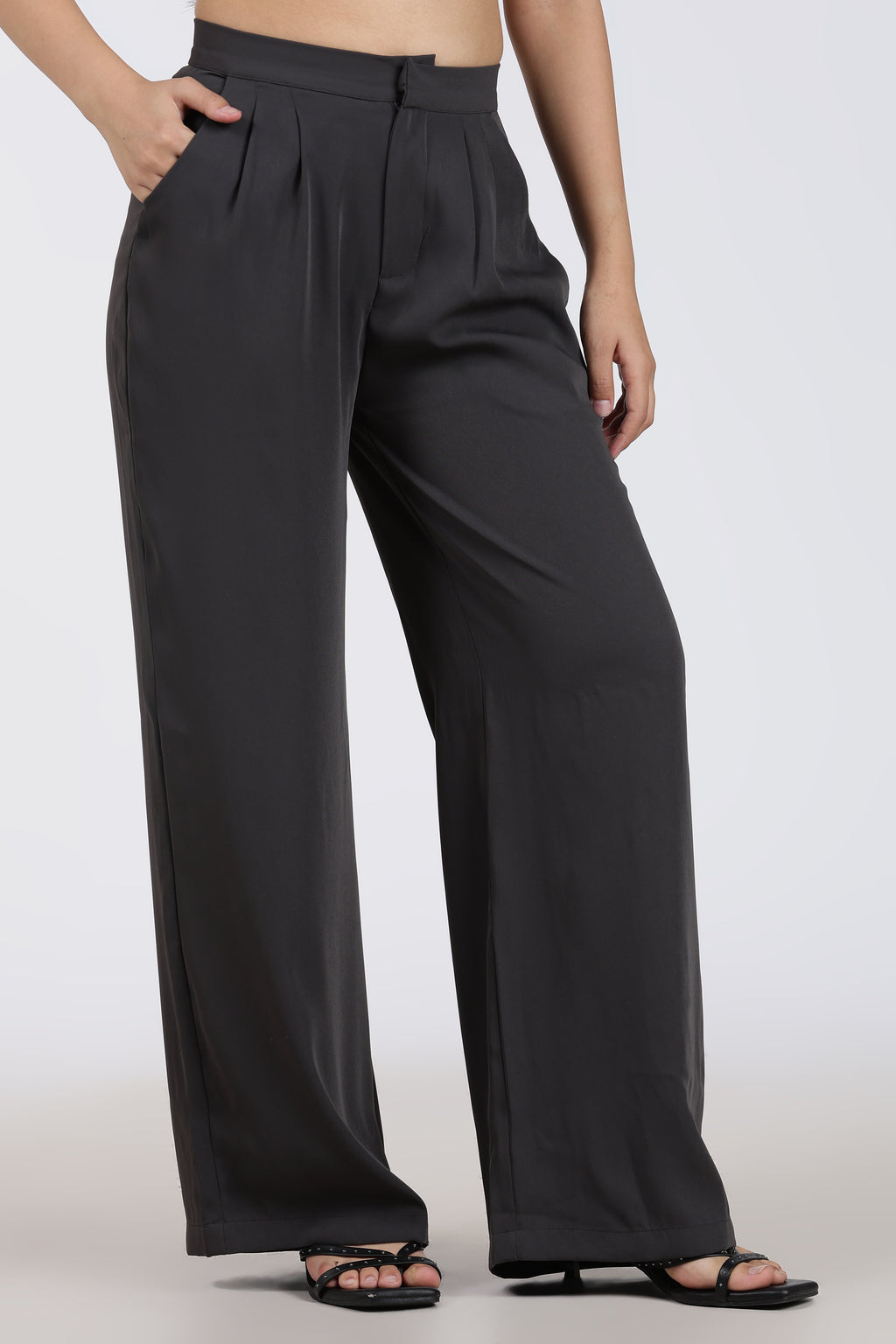 Black Regular Fit Pant for Women - Image 4