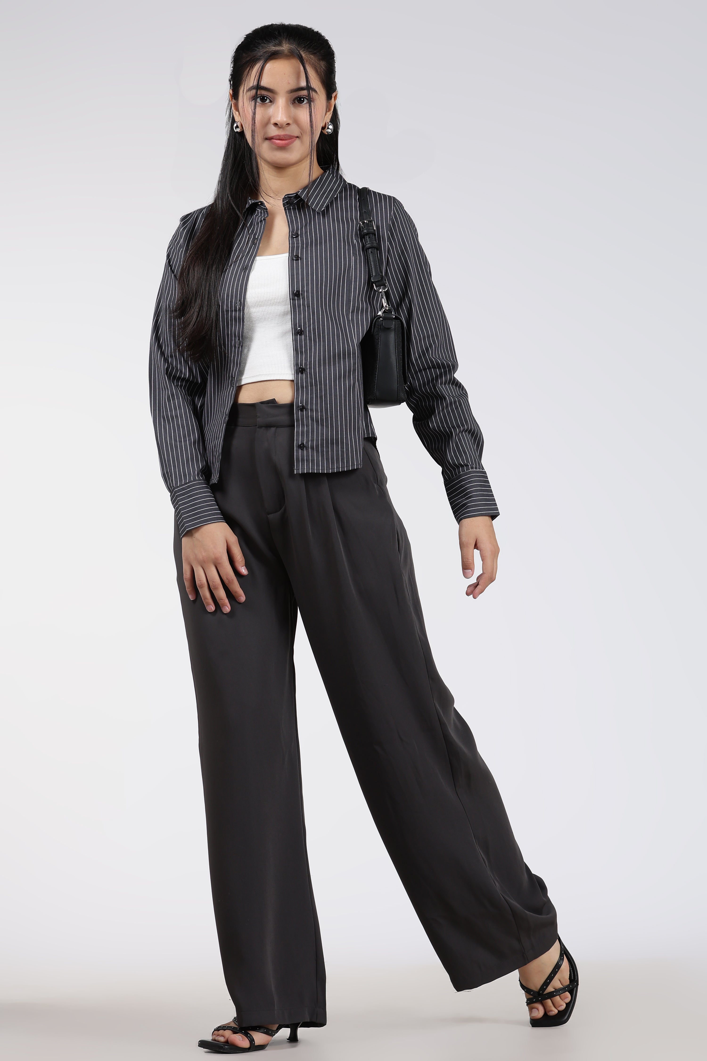 Black Regular Fit Pant for Women - Image 6