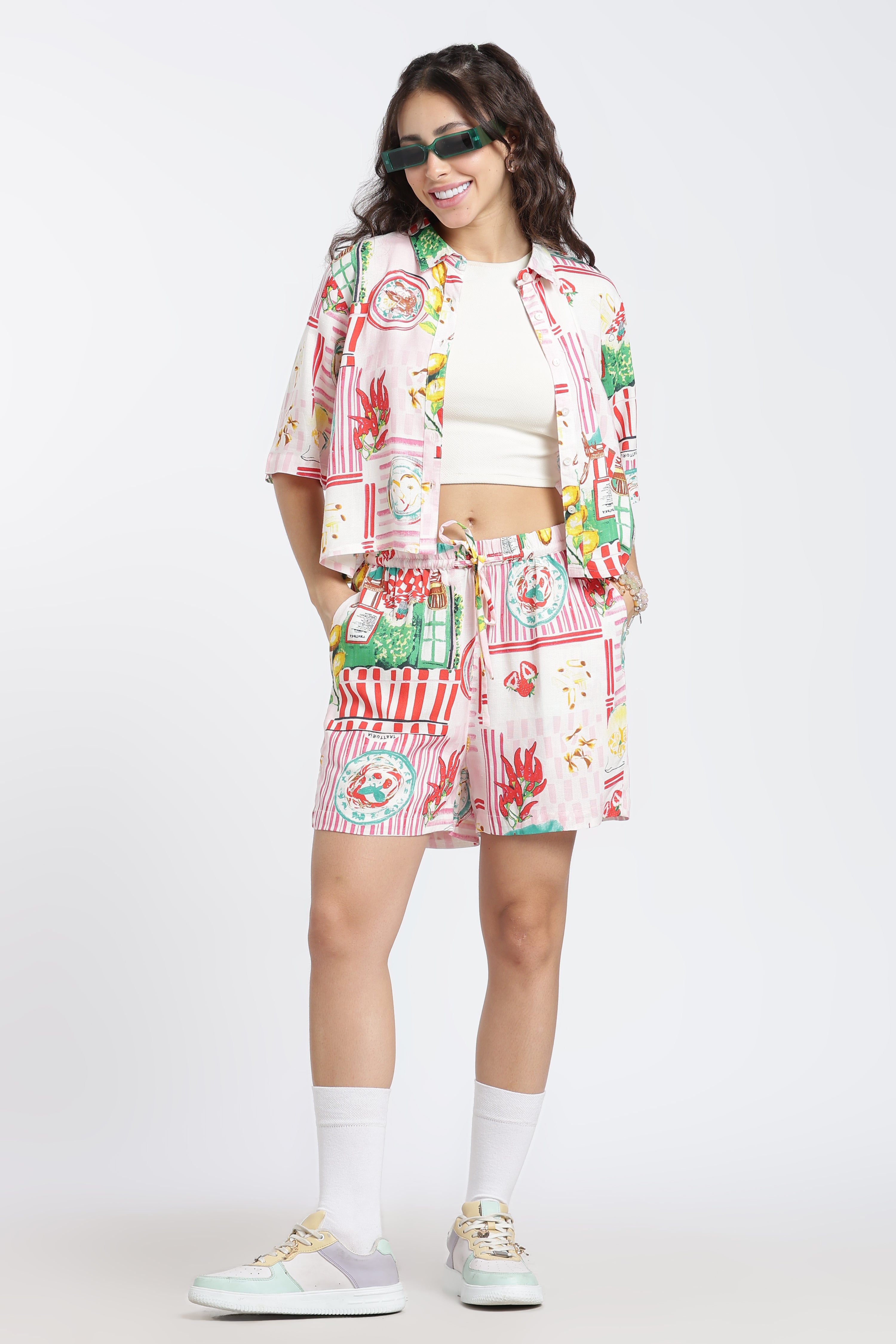 Multi Coloured Patterned Regular Fit Shirt for Women - Image 6