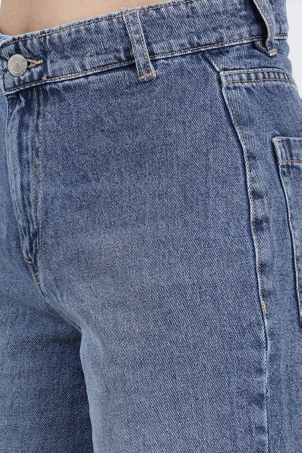 Blue 6 Pocketed Flared Fit Jeans for Women - Image 2