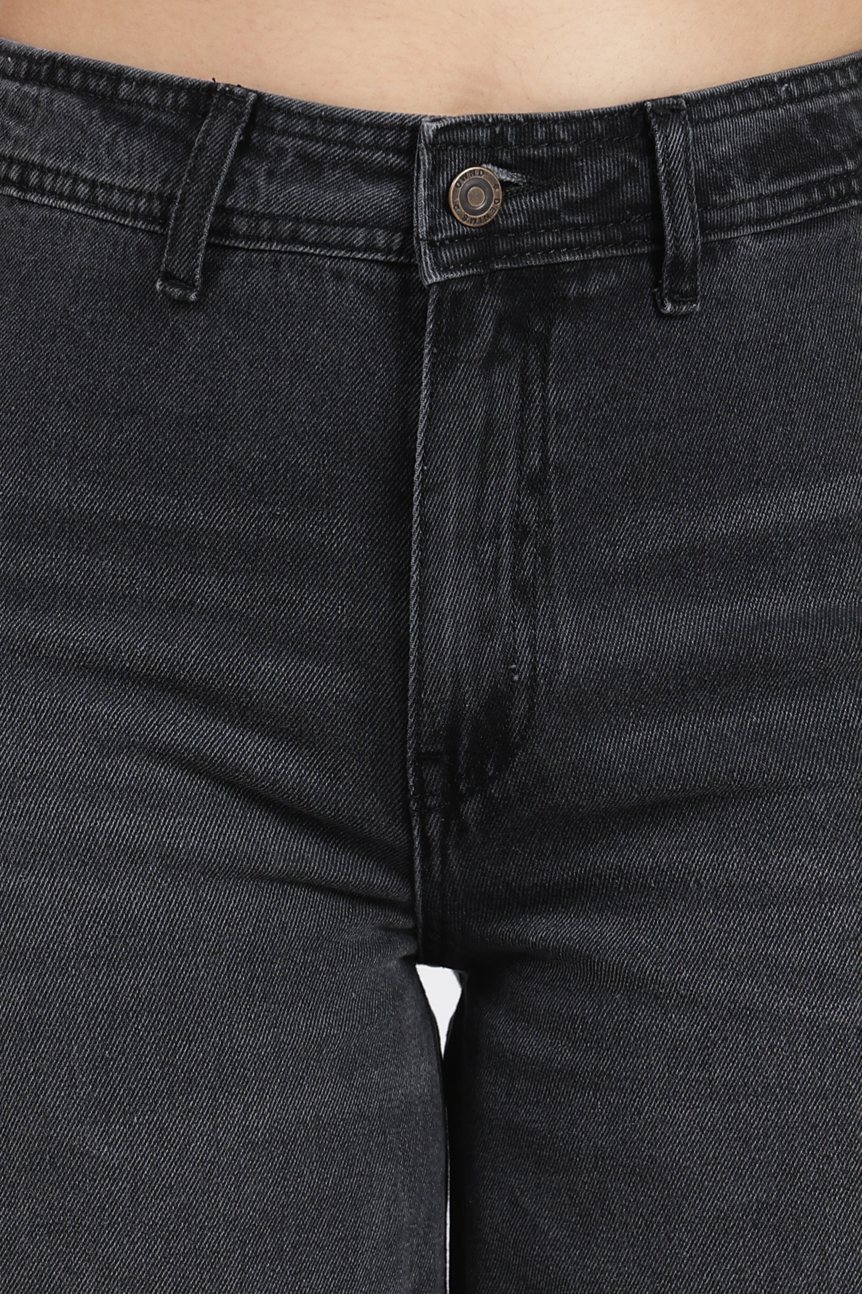 Black Regular Fit Jeans for Women - Image 3