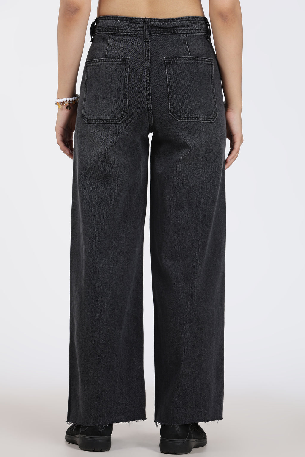 Black Regular Fit Jeans for Women - Image 5