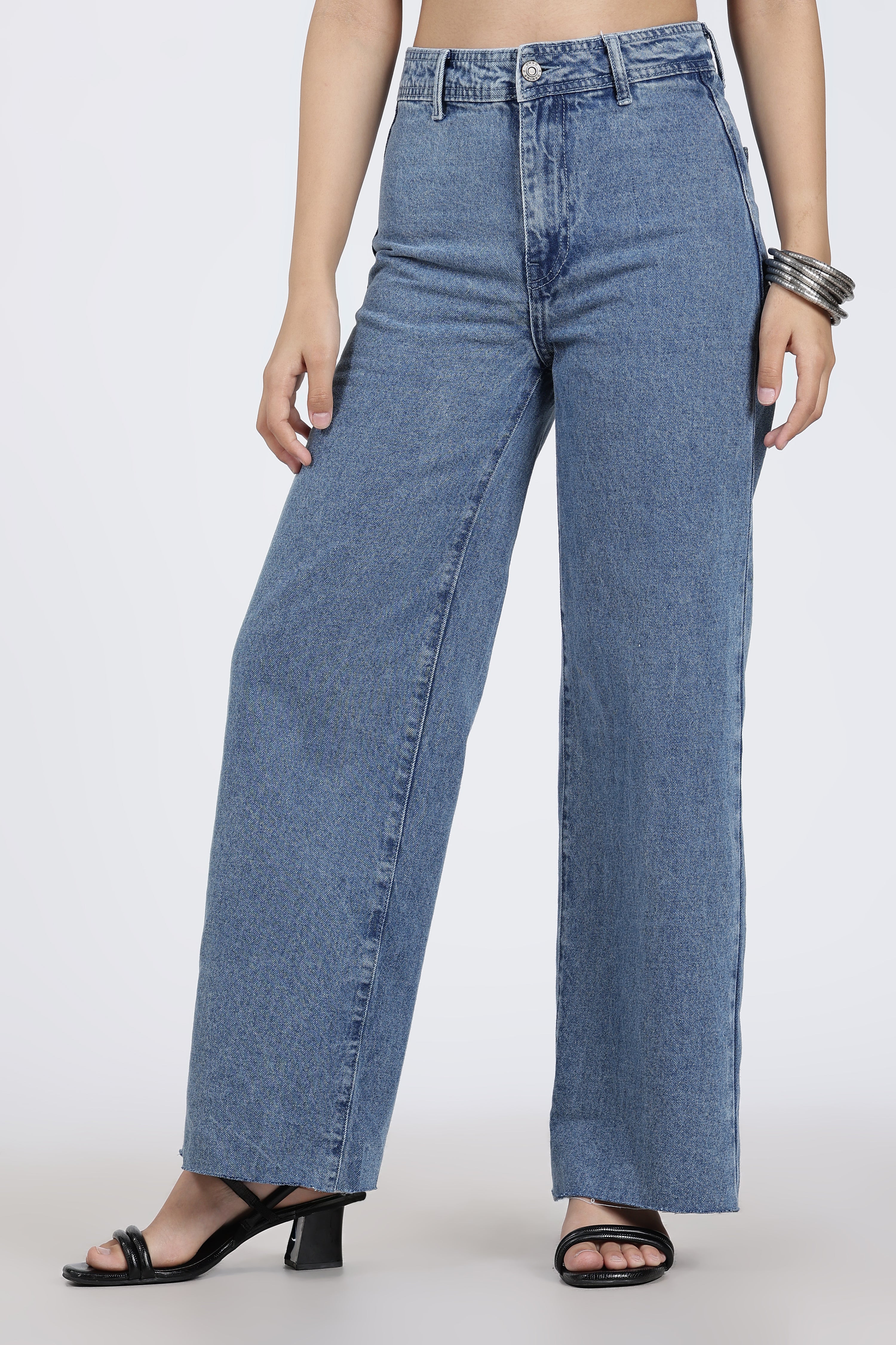 Blue Regular Fit Jeans for Women - Image 2