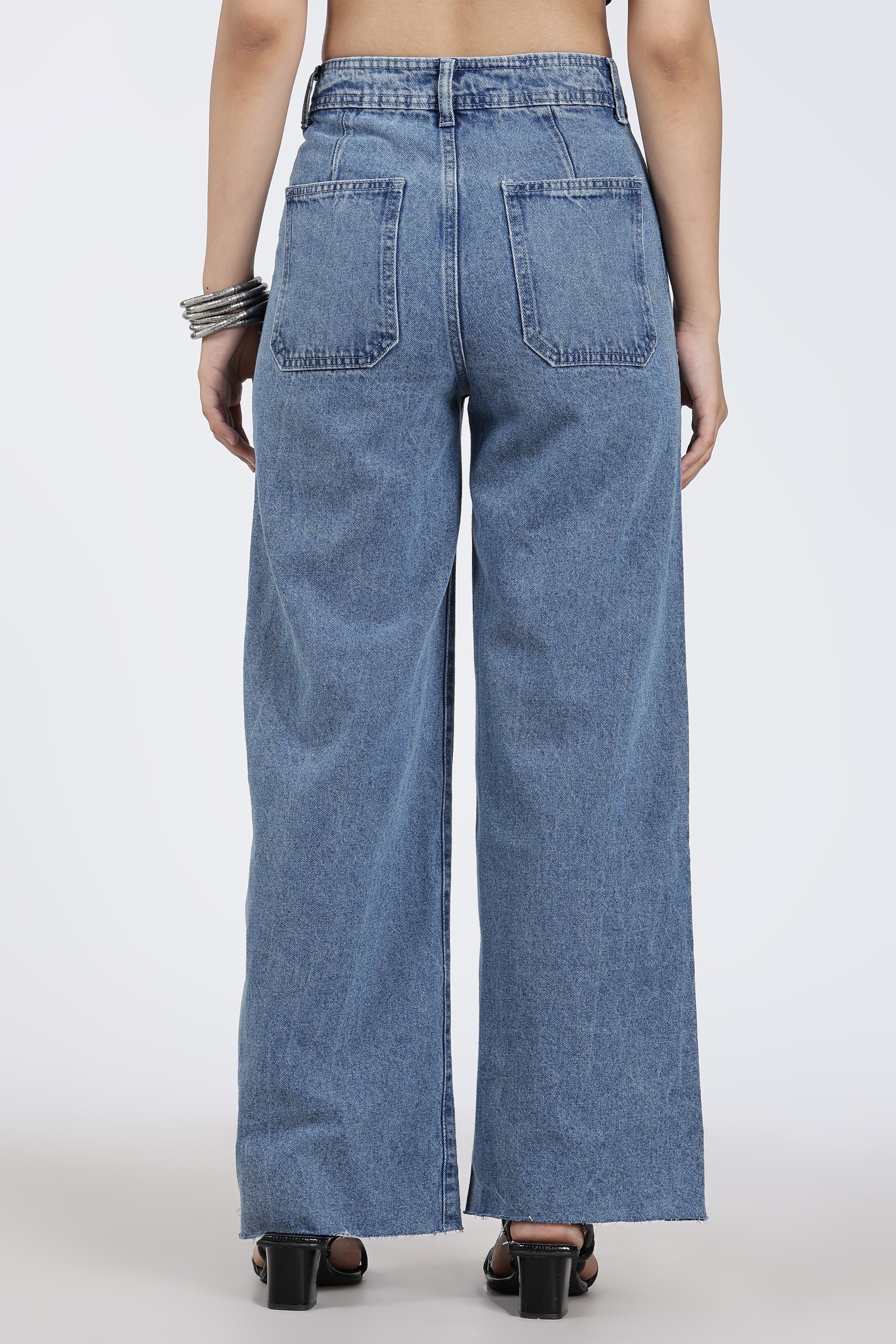 Blue Regular Fit Jeans for Women - Image 5