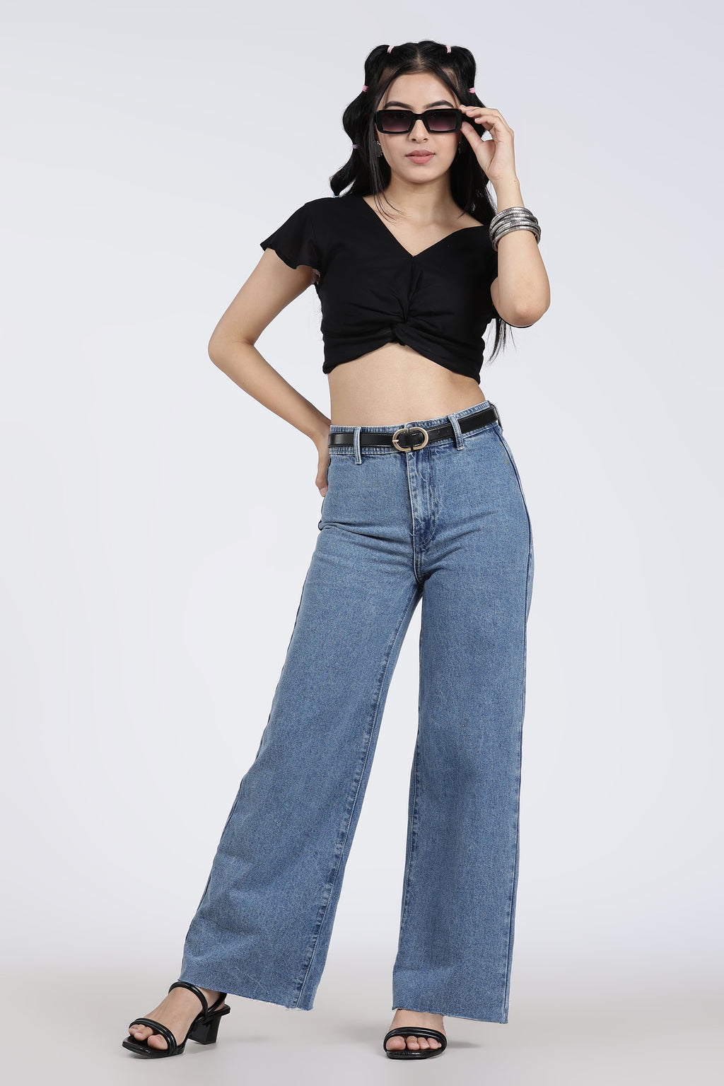 Blue Regular Fit Jeans for Women - Image 6