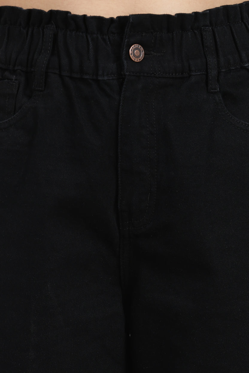 Black Regular Fit 5 Pocketed Jeans for Women - Image 7