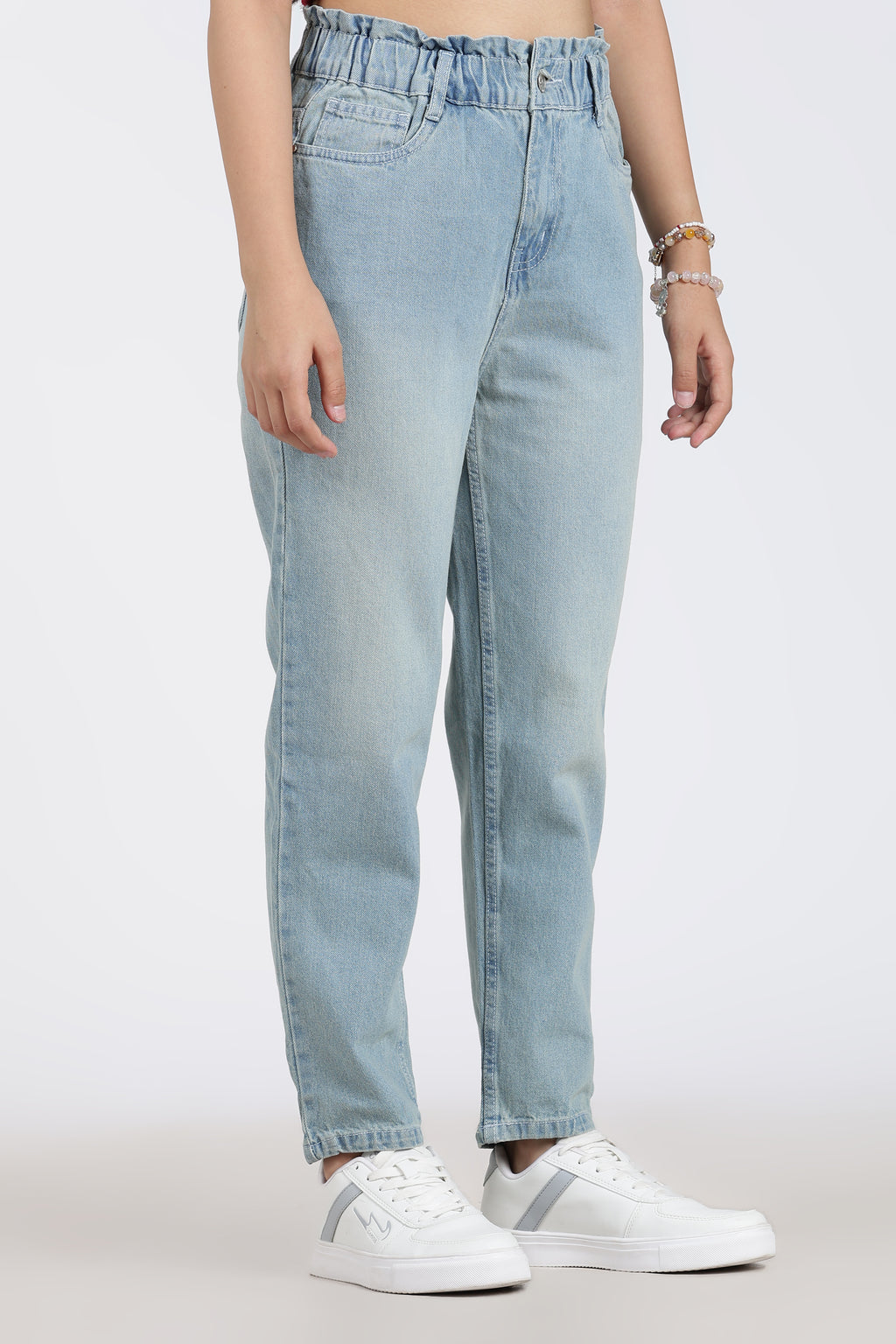 Light Blue 5 Pocketed Regular Fit Jeans for Women - Image 4