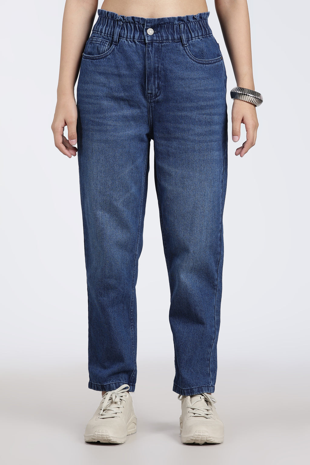 Blue 5 Pocketed Regular Fit Jeans for Women - Image 2